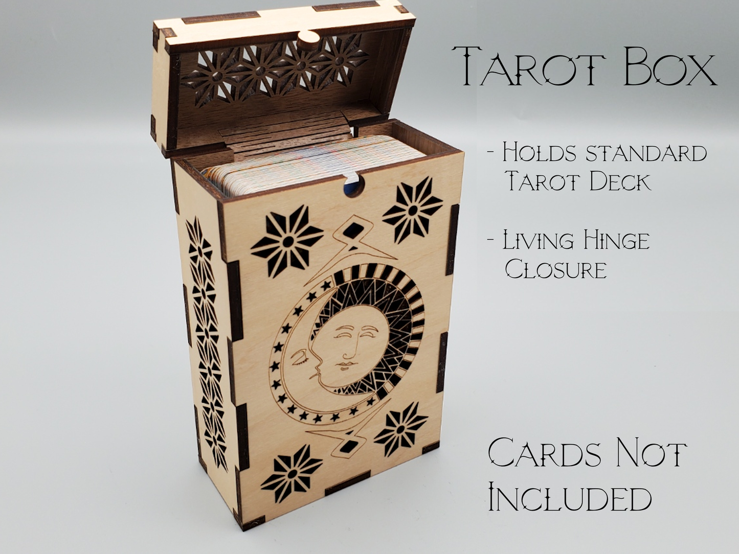 Tarot Box - for storage of standard-sized tarot cards